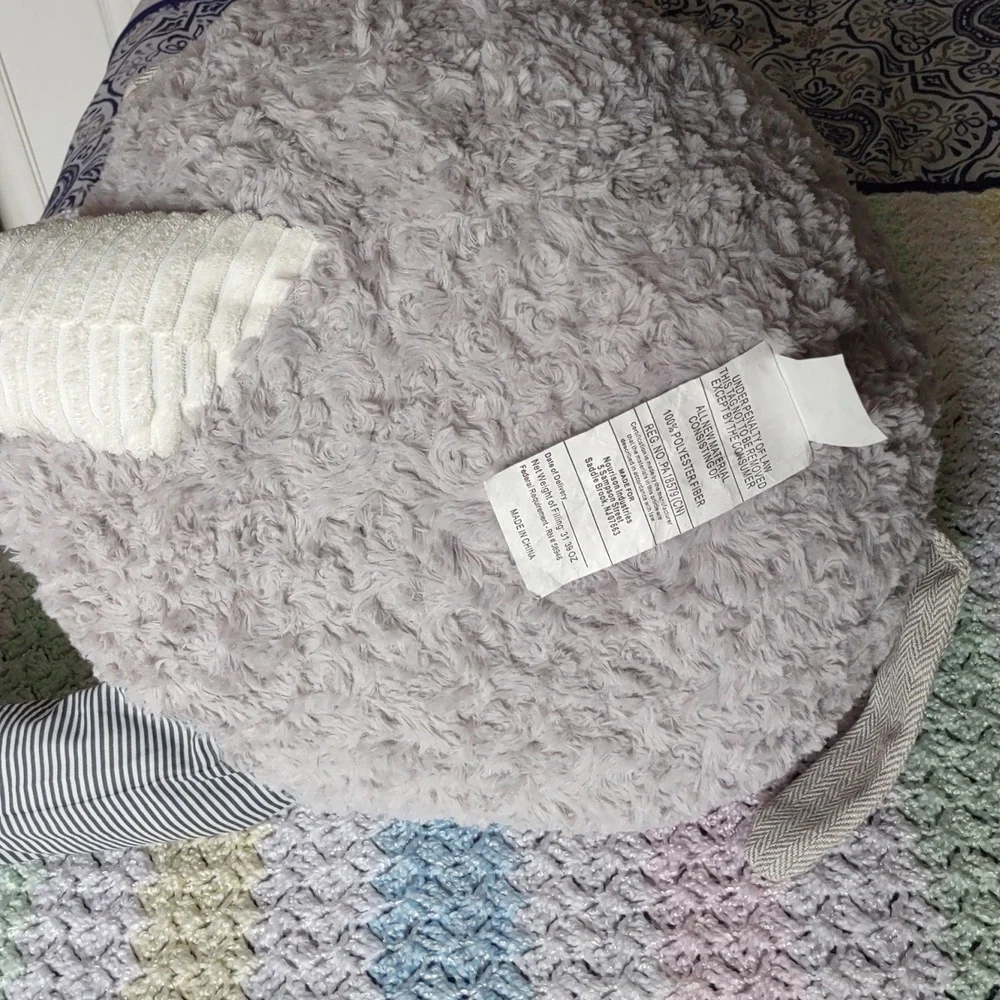 Mina Victory Plush Grey Elephant 22x26